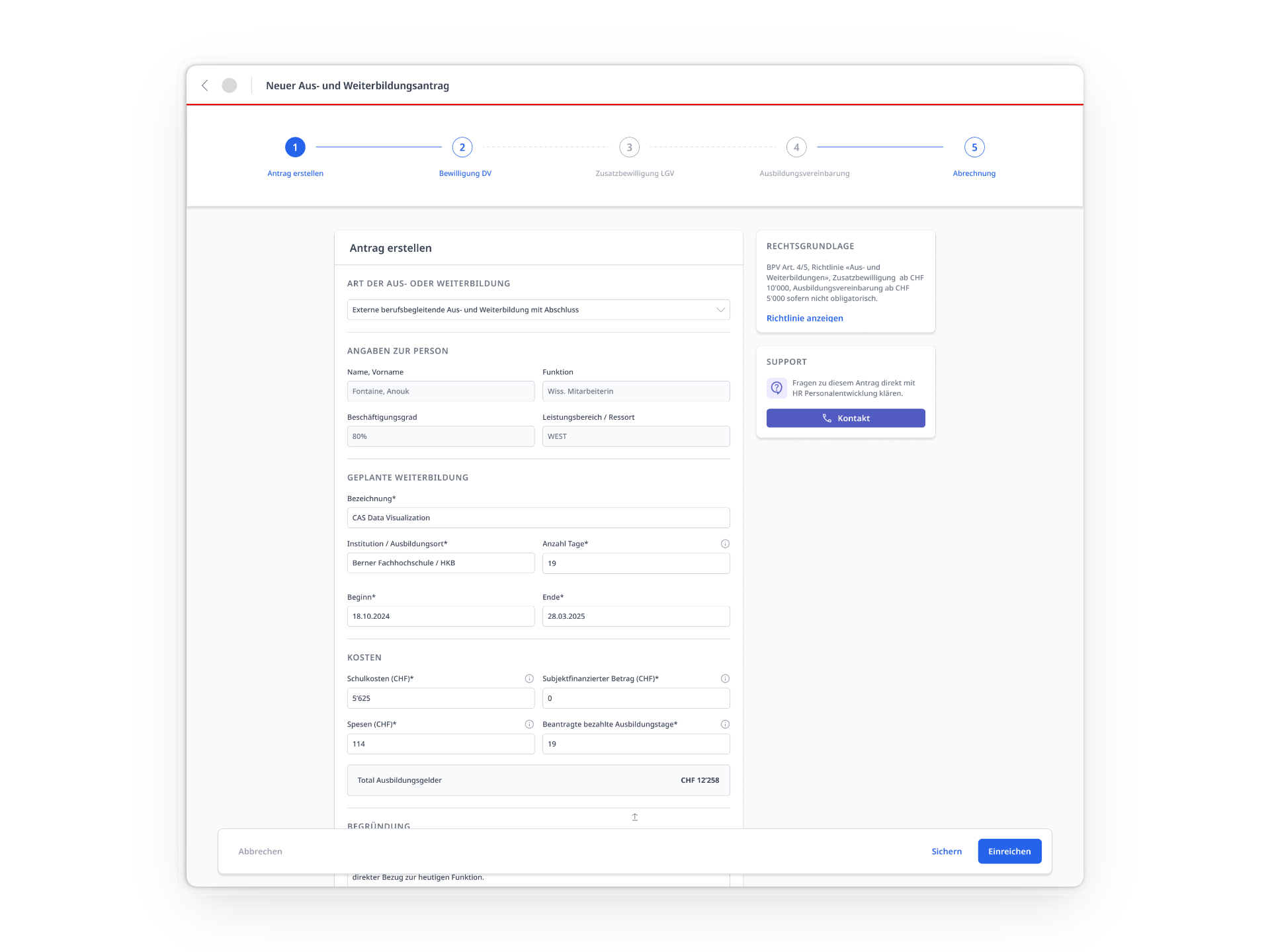 Education and training Power App