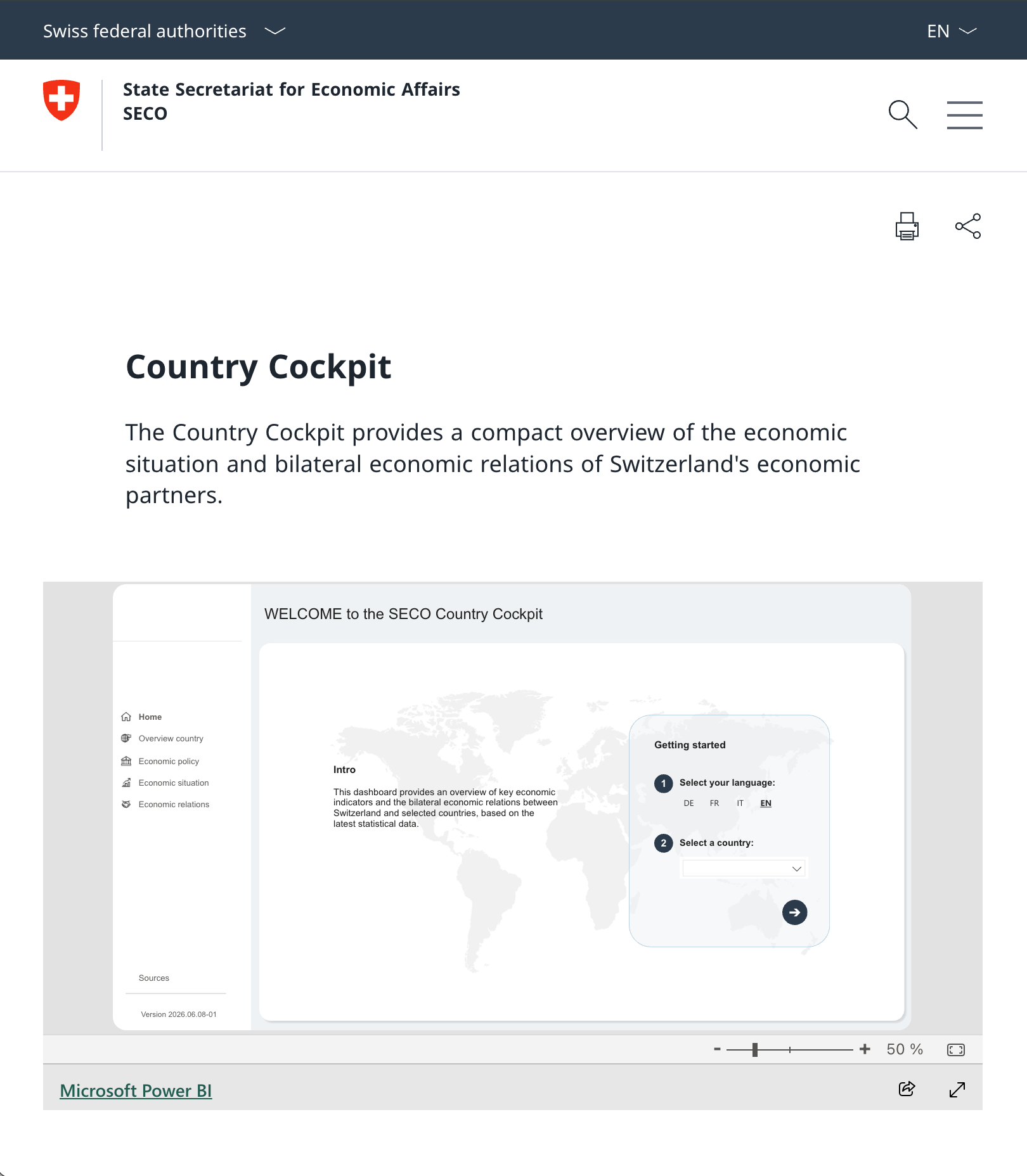 Public release of the dashboard